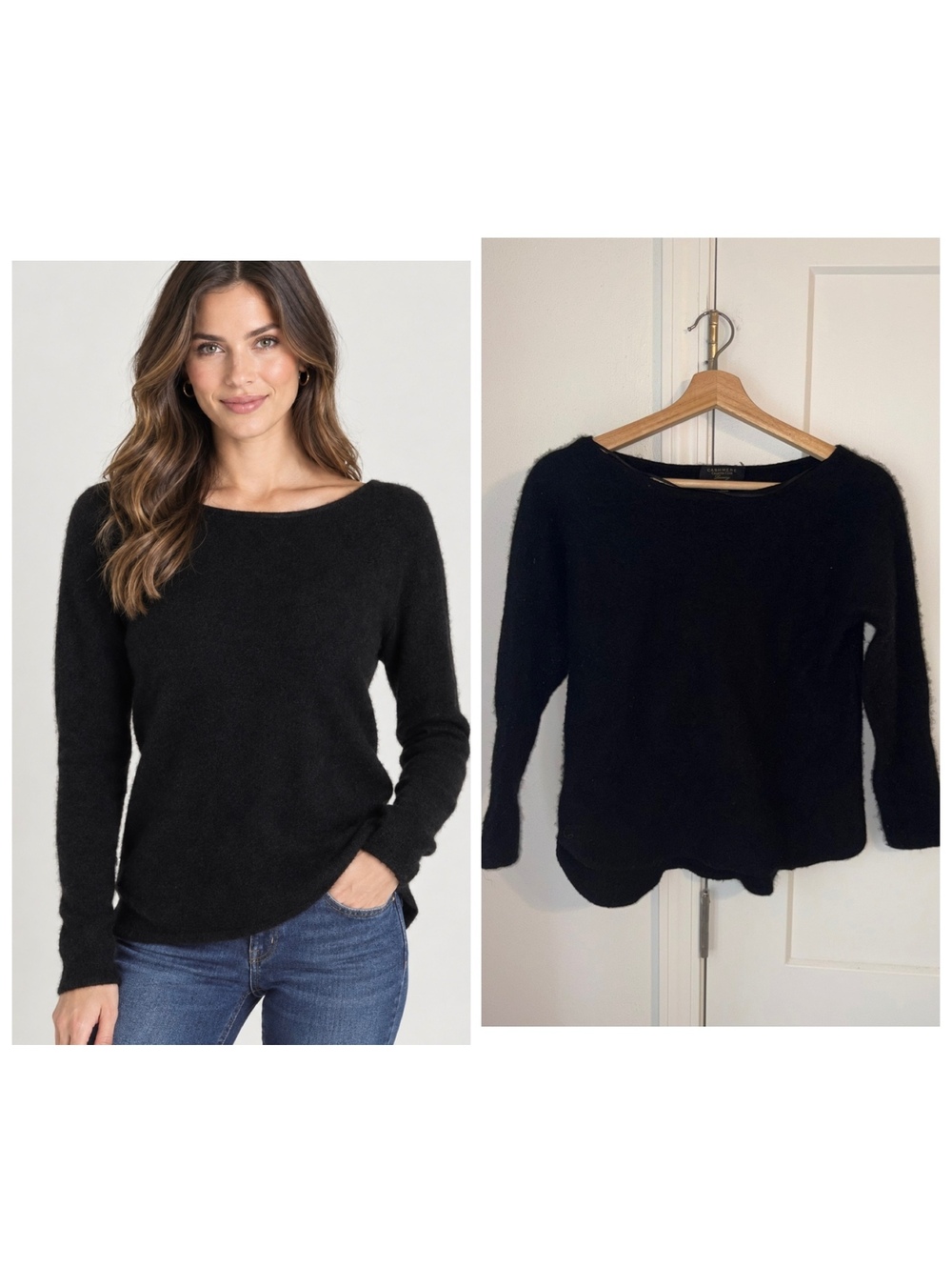 Cashmere Charter Club Luxury $199 100% Cashmere Woman’s S black cashmere sweater
